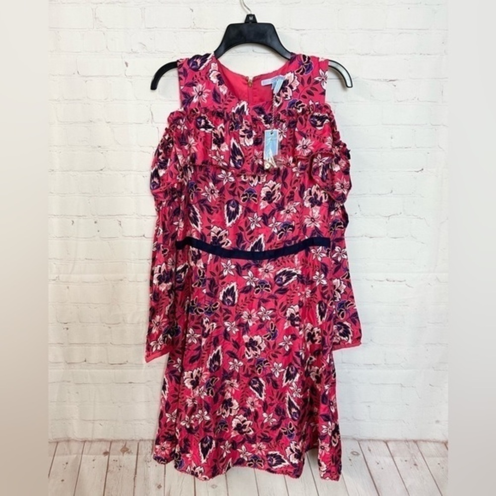 Draper James Long Sleeve Cold Shoulder Dress size 12 NWT